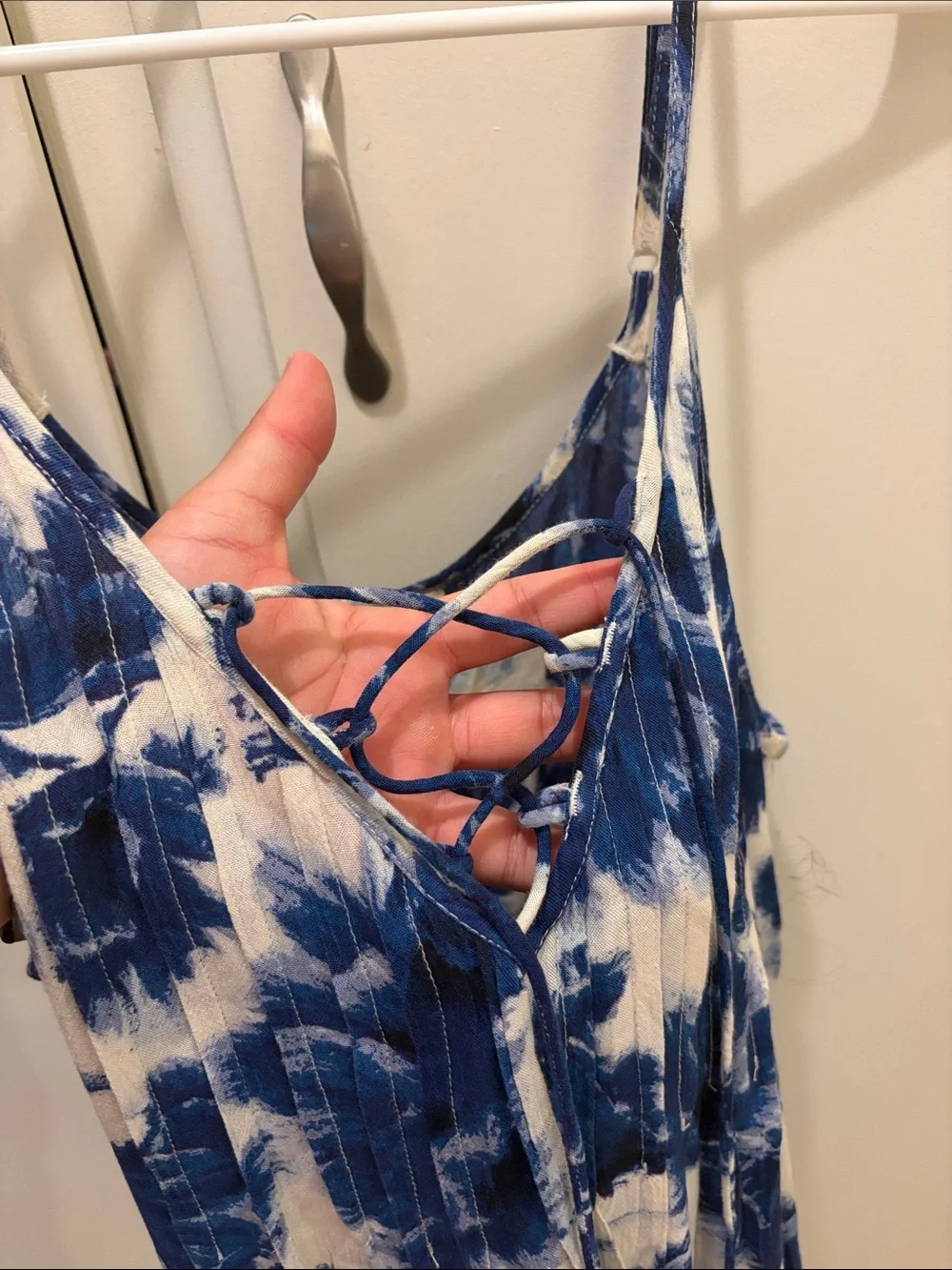 Billabong Blue & White Floral Top